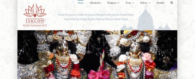 Przebudowa strony internetowej - Hare Kryszna Warszawa